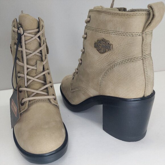 GENUINE HARLEY DAVIDSON Women's Corby Brown 4.5Inch Fashion Boots D15001 - Picture 3 of 5